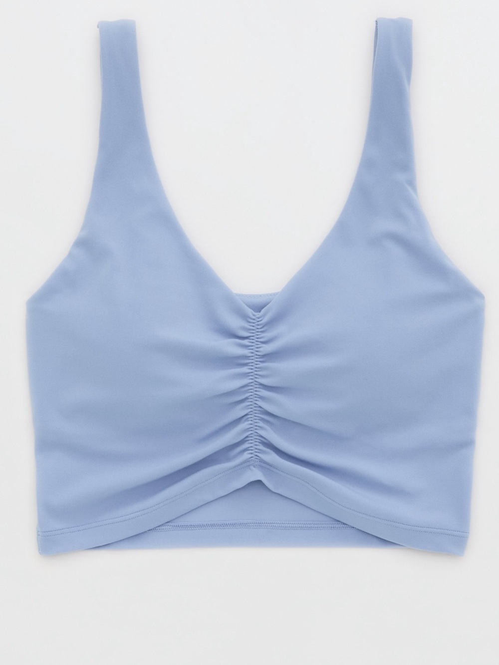 Offline by Aerie Real Me Low Key Ruched Longline Sports Bra